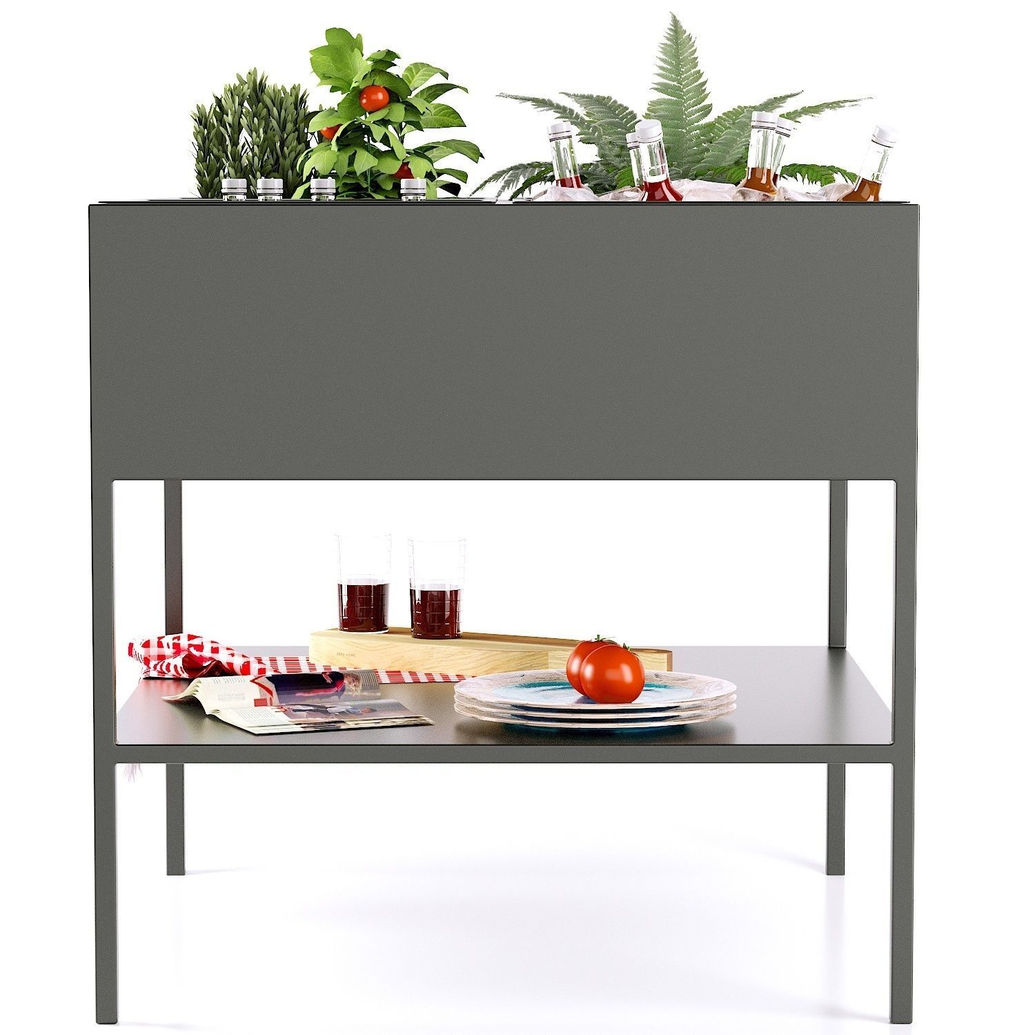 Garden console quadrangular Consuela  La Redoute 3D model_2