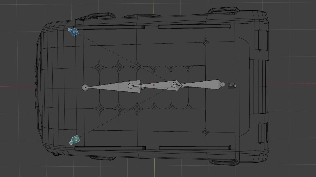 Sci-fi Truck rigged vehicle 3D model_14