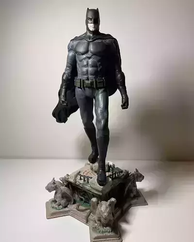 Batman 3d Model dc comics statue