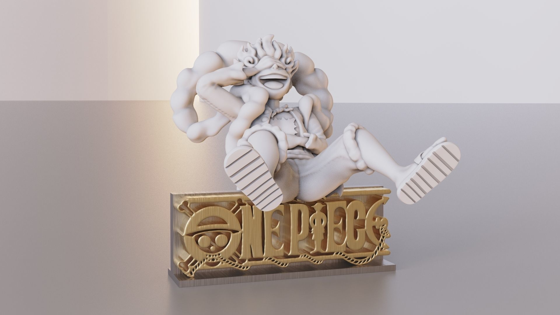 Luffy Gear 5 3D model 3D printable CGTrader