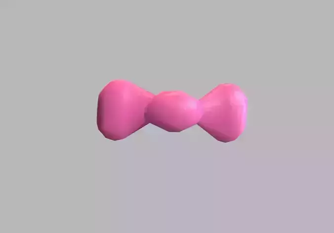 low poly bow tie