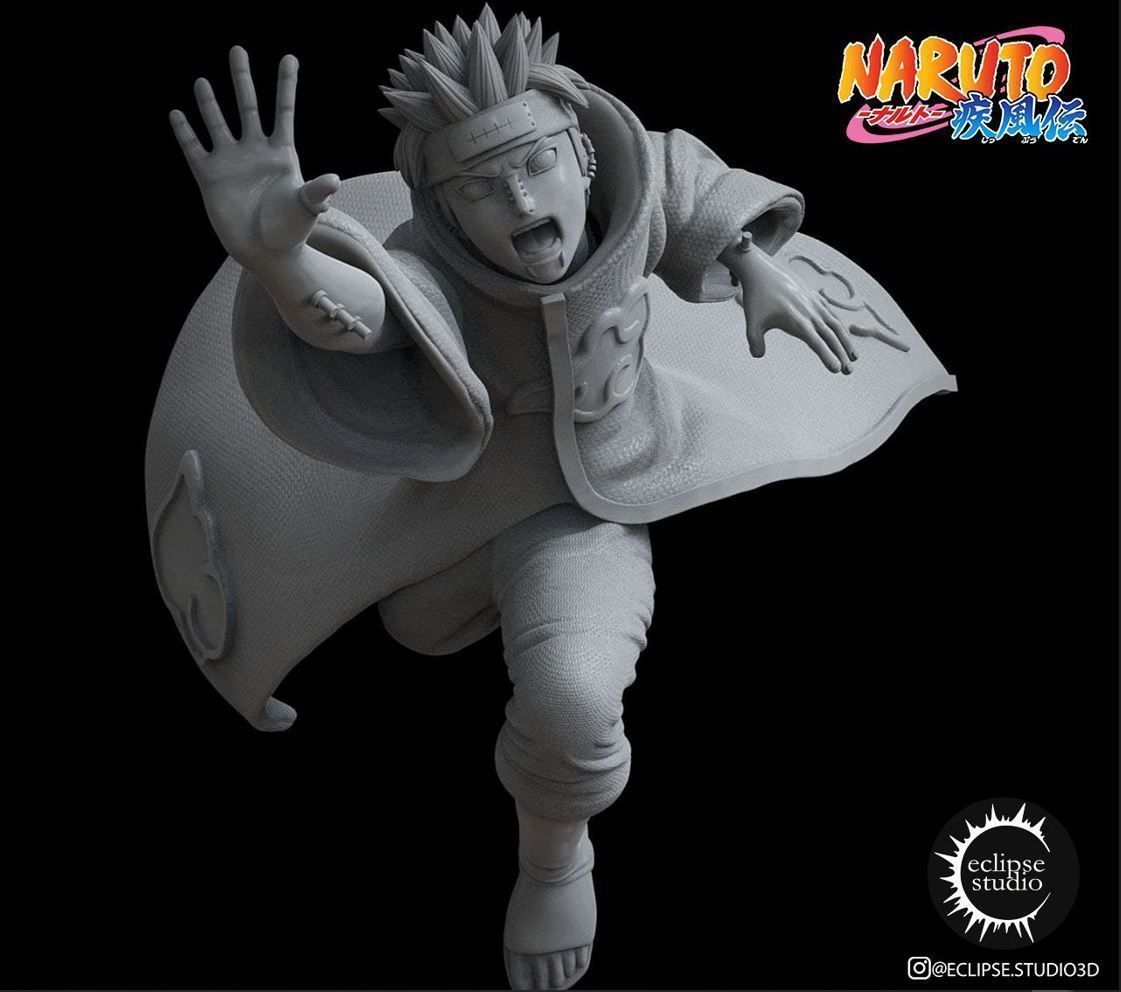 Naruto vs Pain 3D print model_2