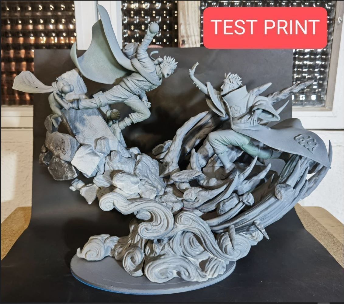 Naruto vs Pain 3D print model_3
