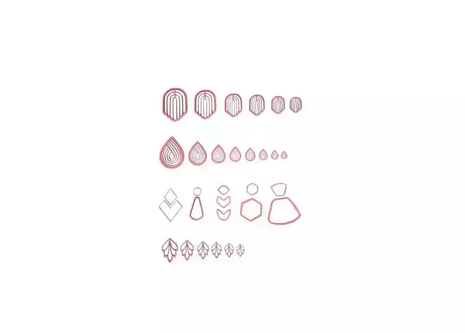 polymer clay cutters- pack