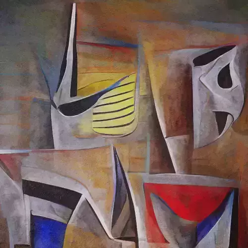 Painting in Frame Picasso Style
