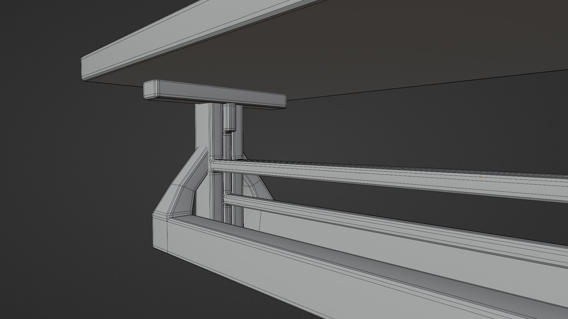 Medieval Table - Game Ready Low-poly 3D model_14