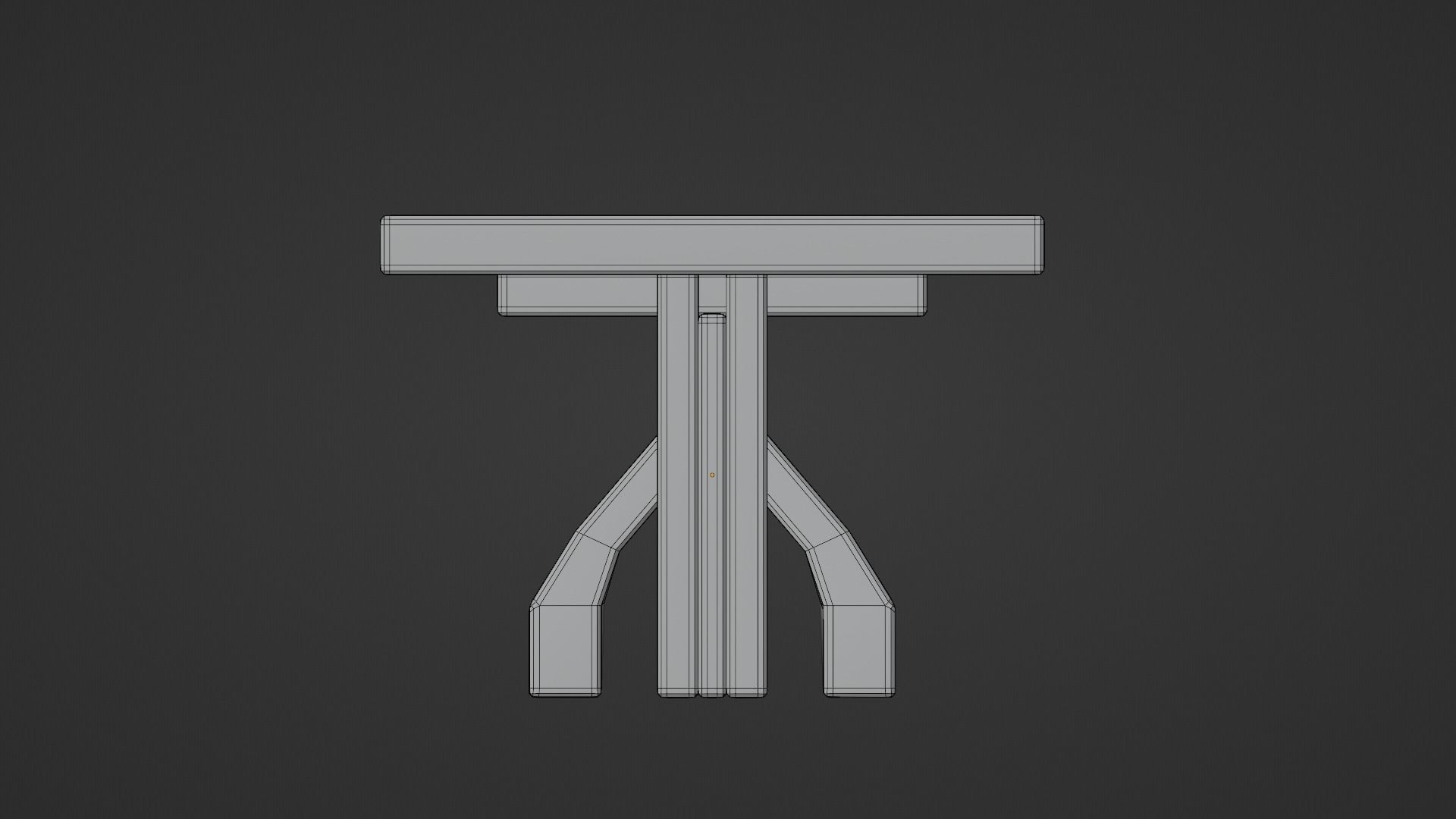 Medieval Table - Game Ready Low-poly 3D model_12