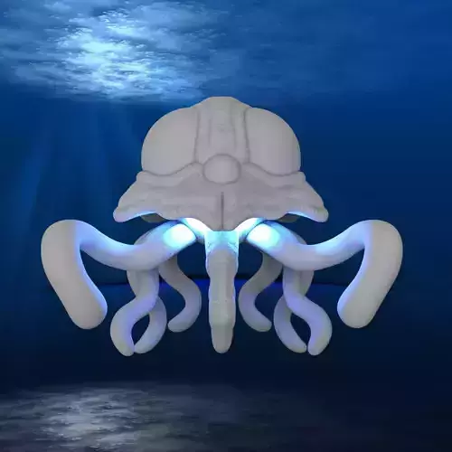 TENTACRUEL octopus in water 3D print model