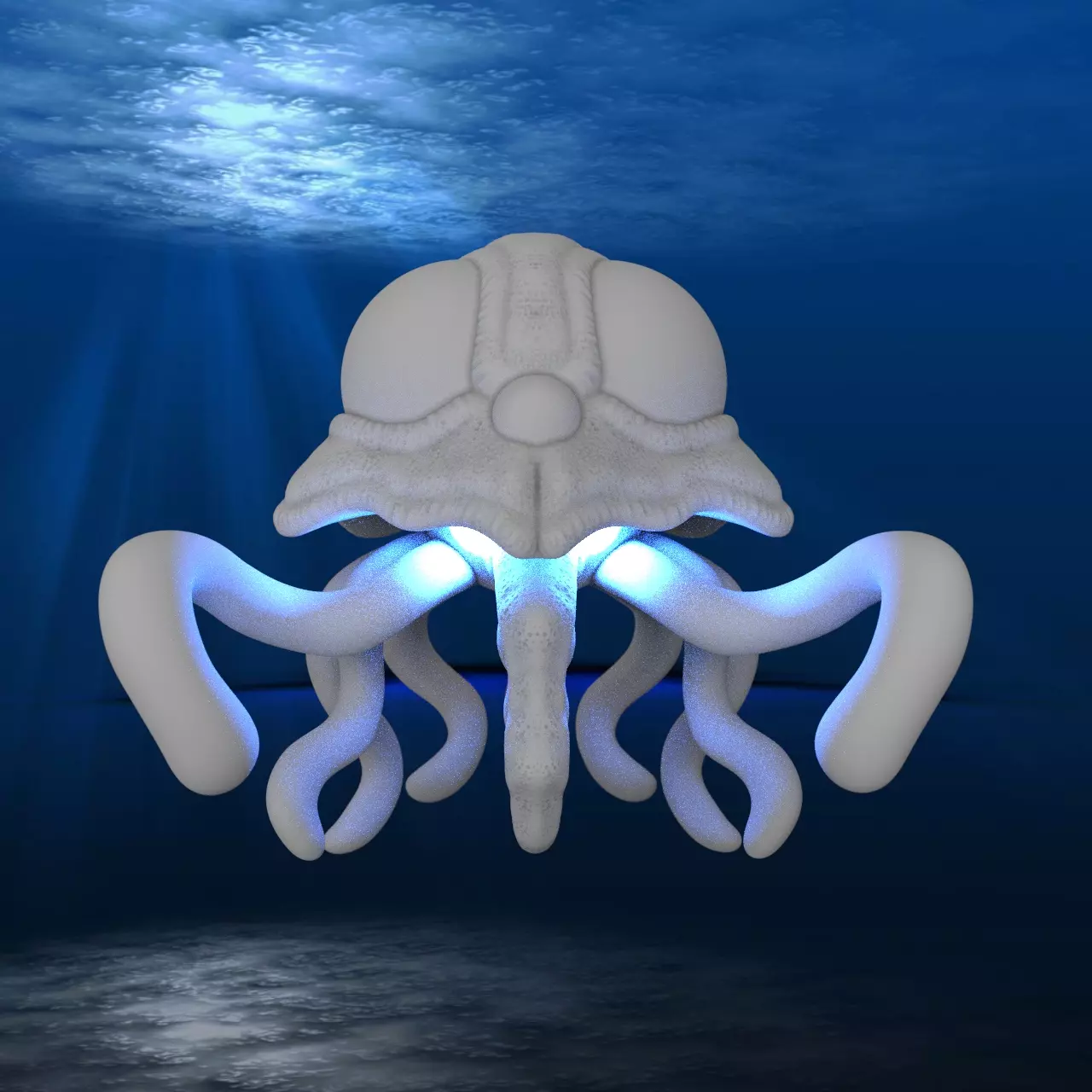 TENTACRUEL octopus in water 3D print model_0