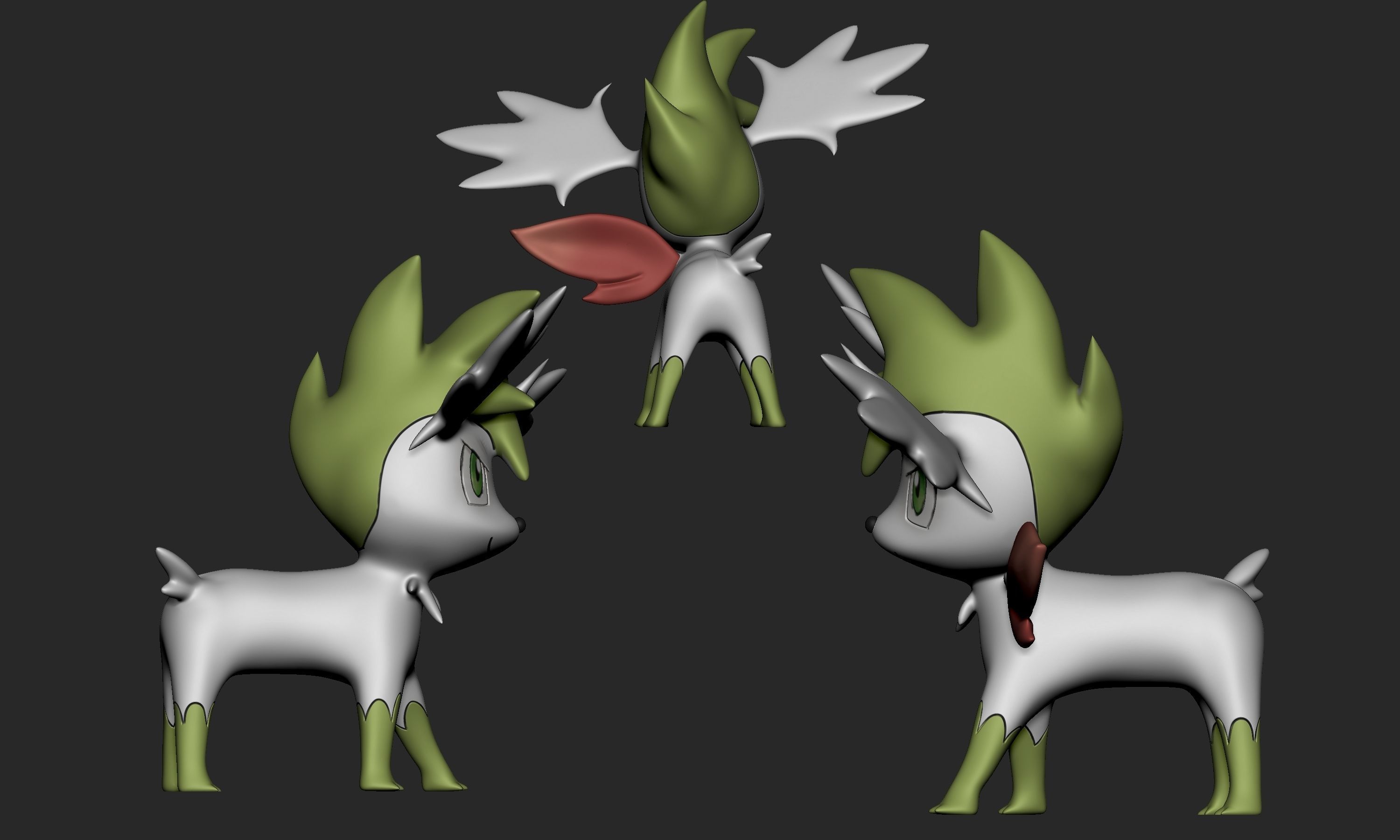 Pokemon - Shaymin both forms 3D print model_2