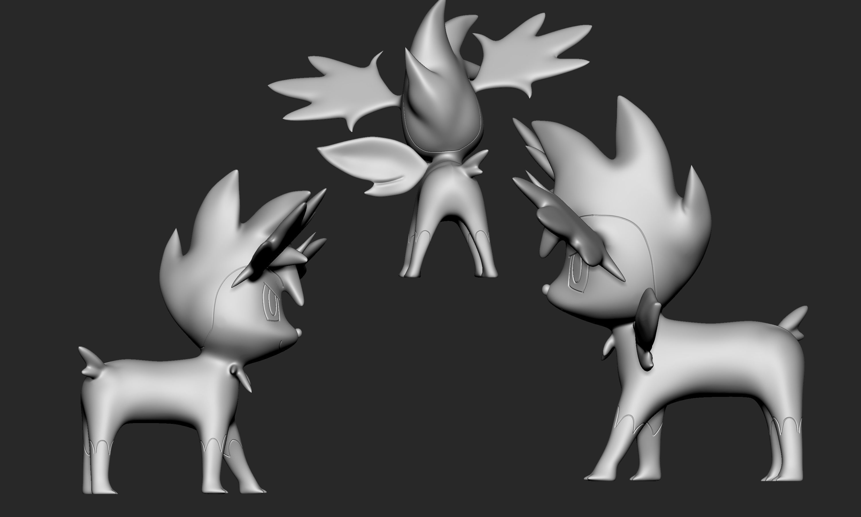 Pokemon - Shaymin both forms 3D print model_5