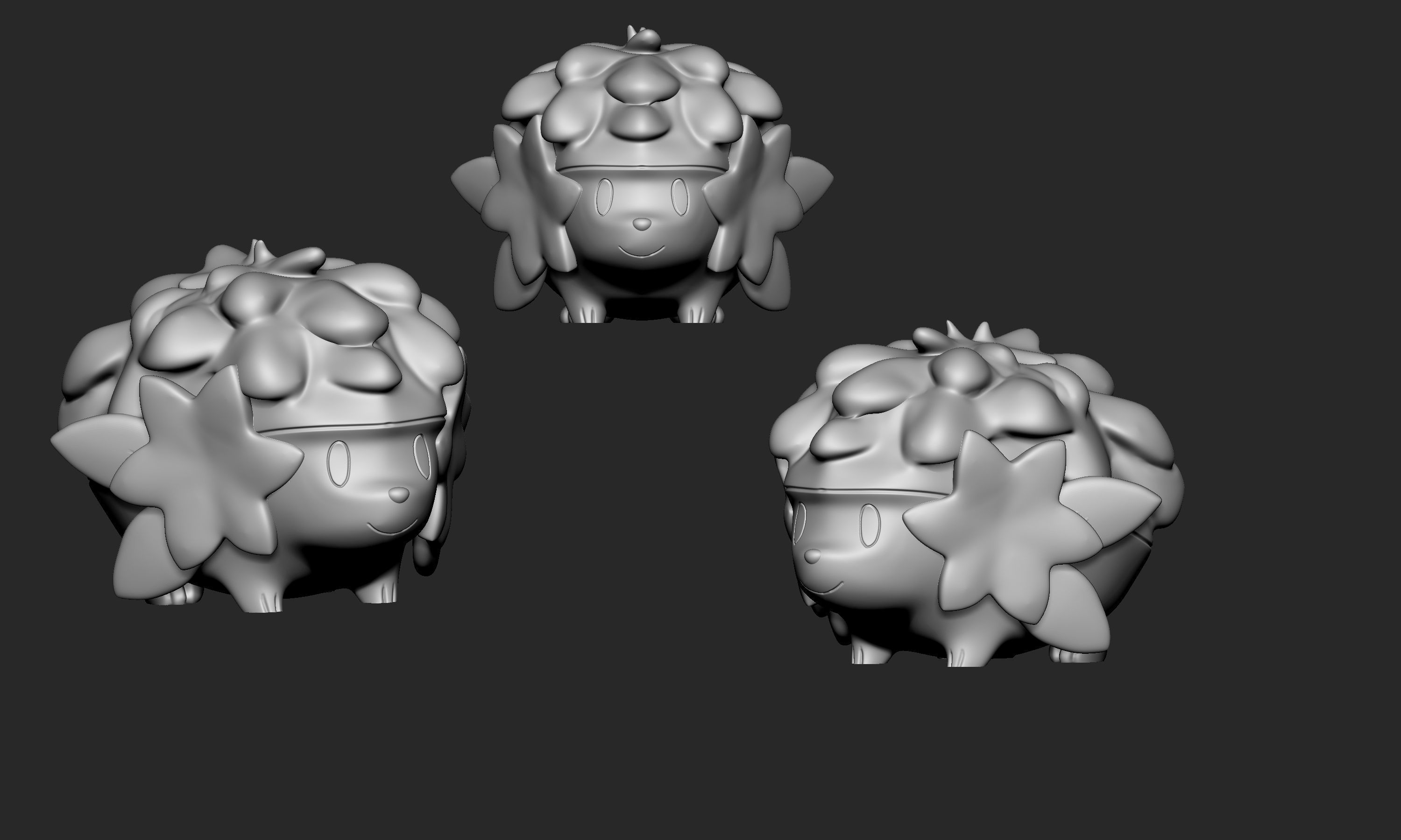 Pokemon - Shaymin both forms 3D print model_8