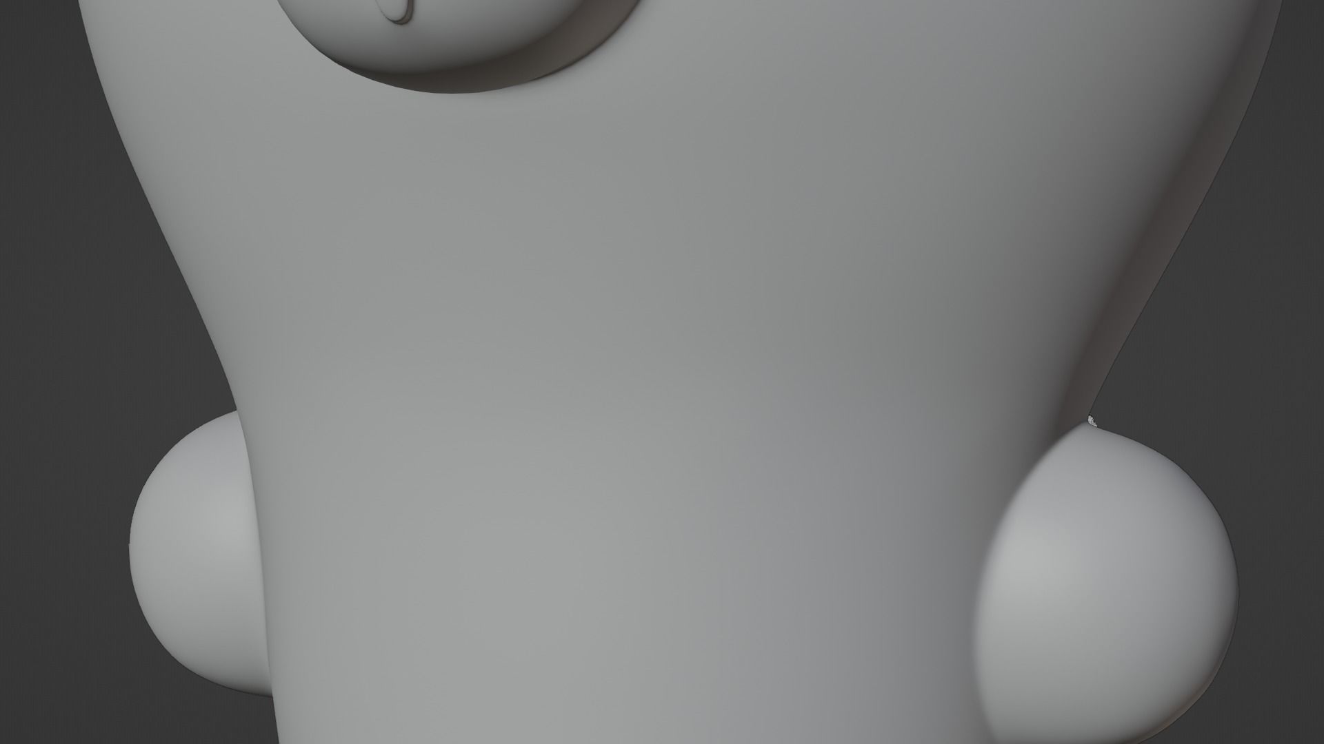 Keychain Fox - Crimson Red and White 3D model_8