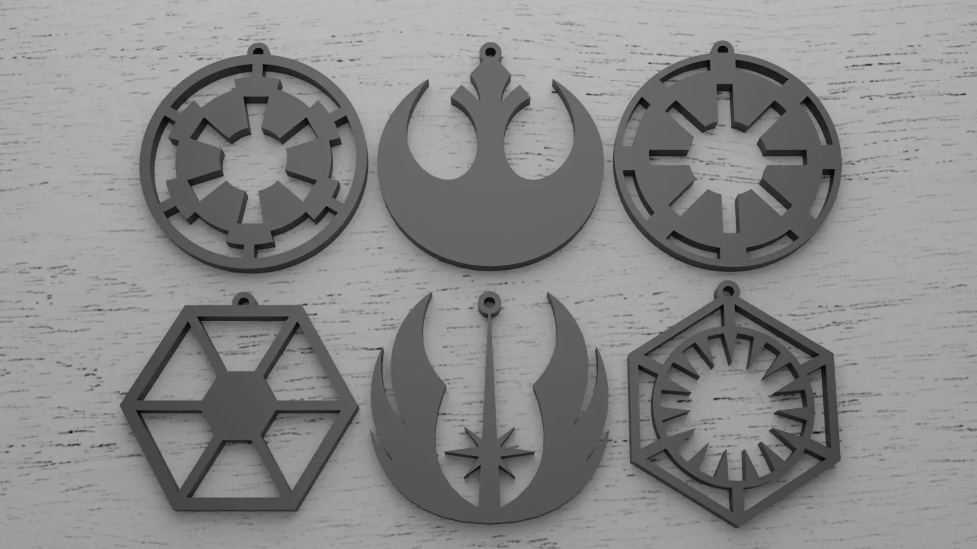 Chaveiros Star Wars 3D print model