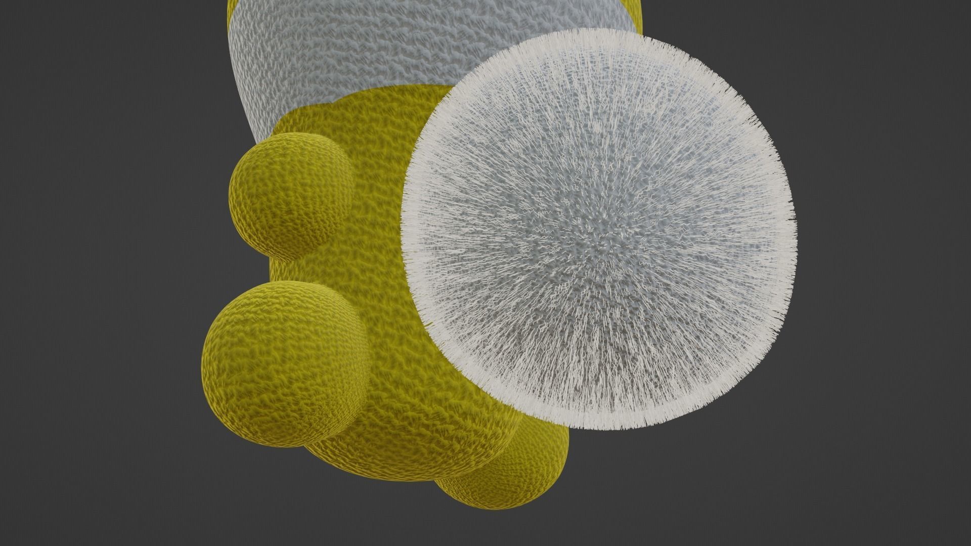 Keychain Fox - Gold and White 3D model_13