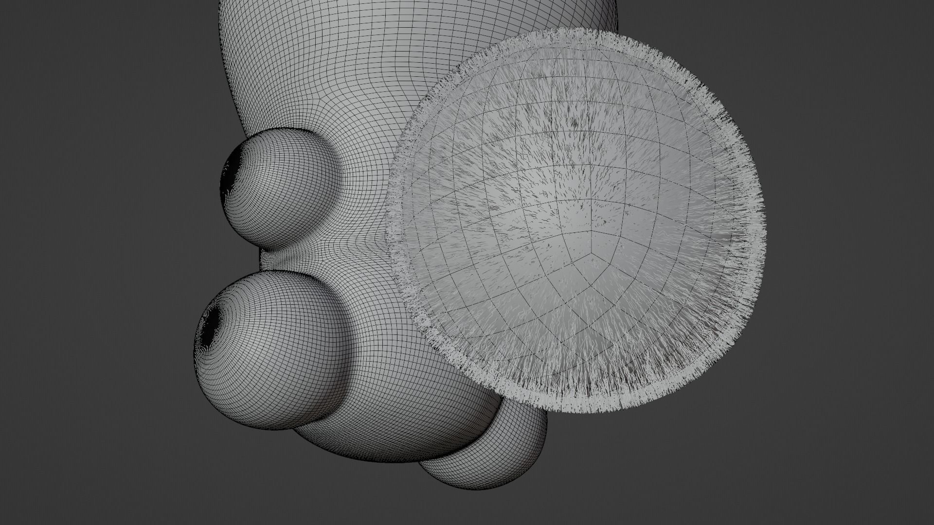 Keychain Fox - Gold and White 3D model_15