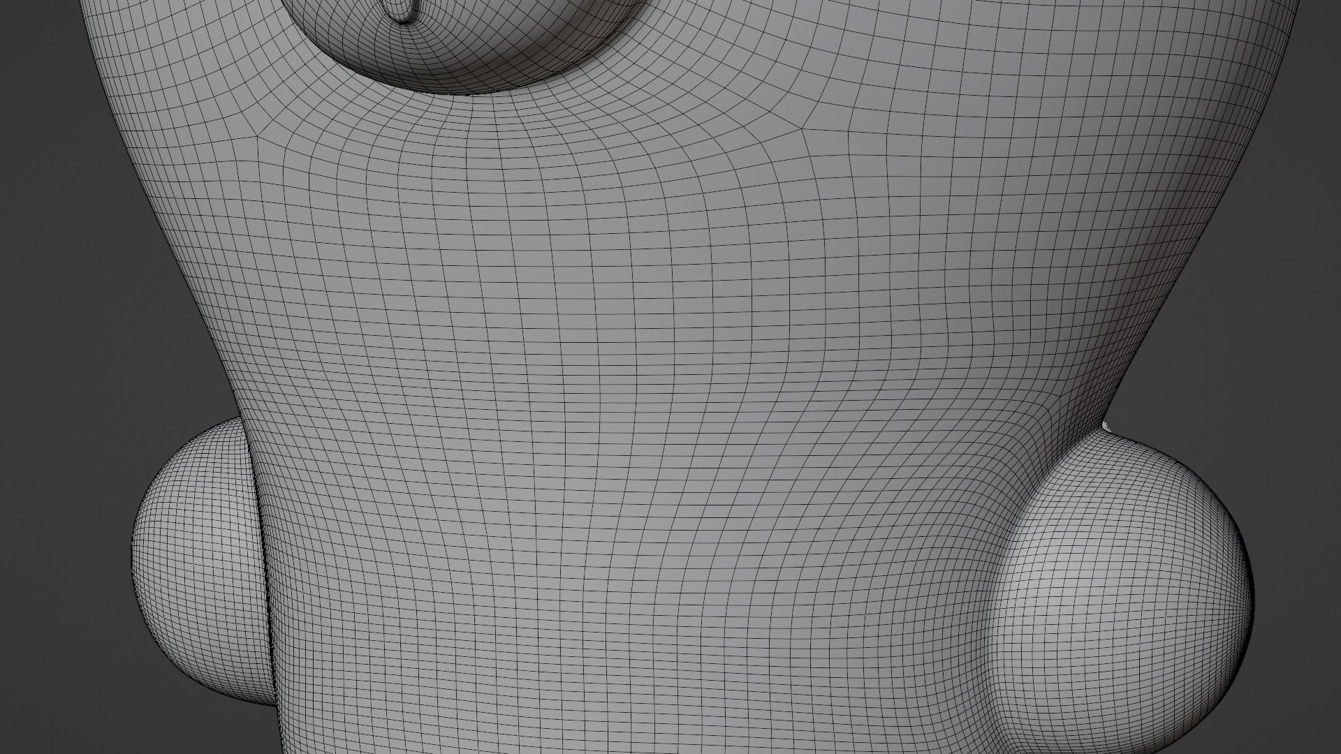 Keychain Fox - Green and White 3D model_9