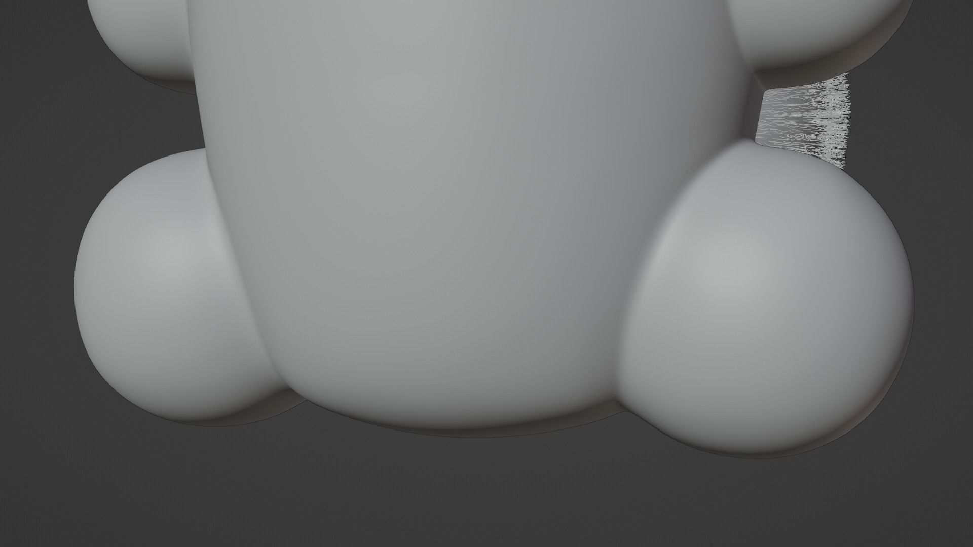 Keychain Fox - Pink and White 3D model_11