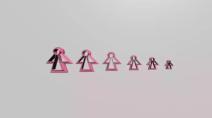 polymer clay cutters- set