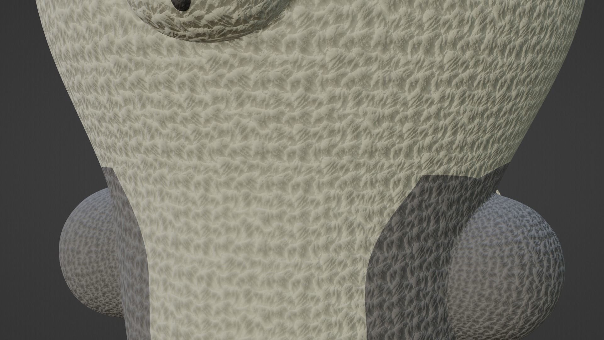 Keychain Fox - Gray and Beige 3D model_7