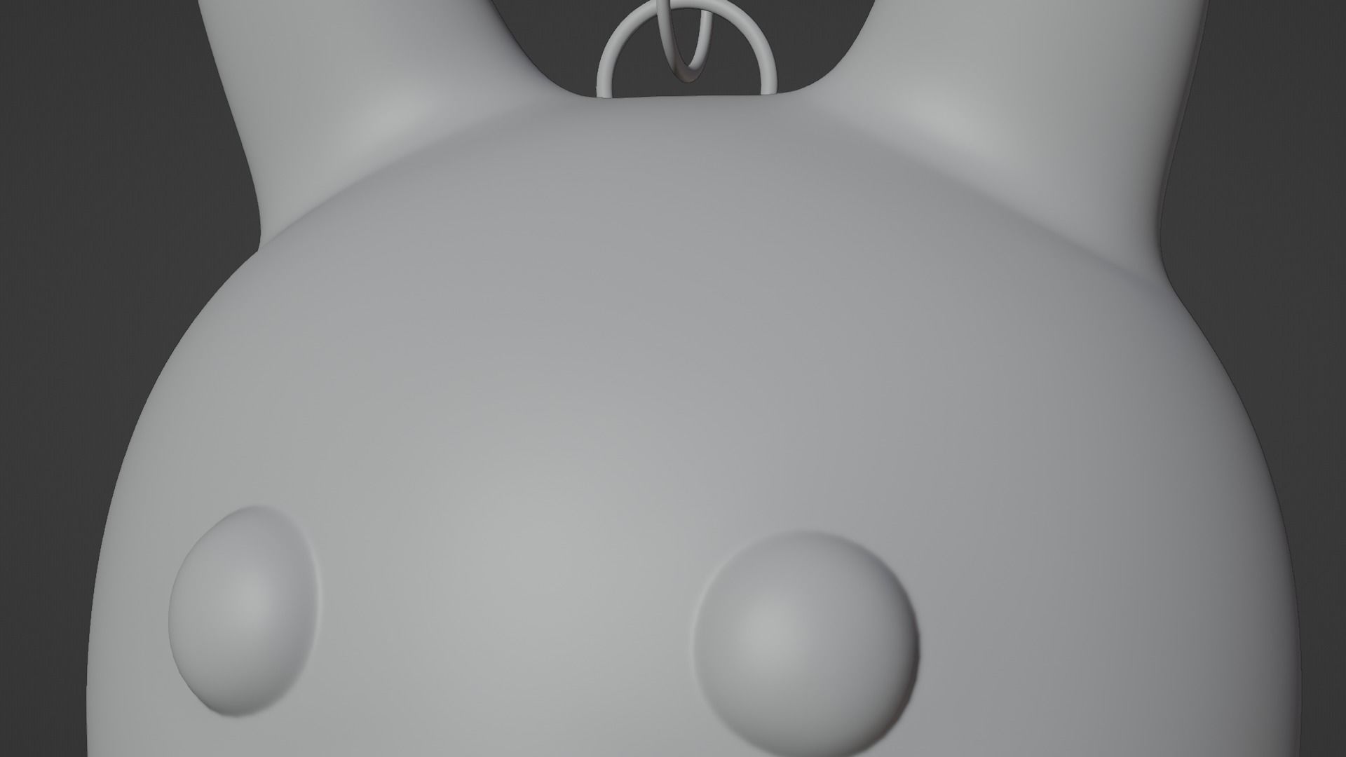 Keychain Fox - Gray and Beige 3D model_5