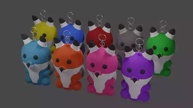 Keychain Foxes