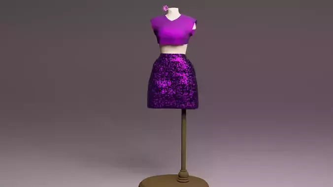 dress on mannequin