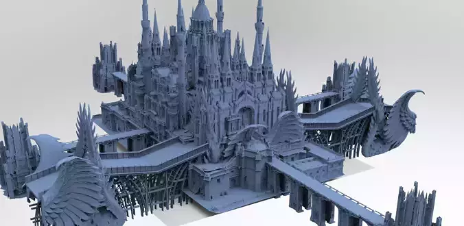 Gothic Palace Victorian exterior 2 