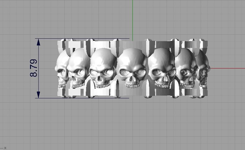 Skull Band 3D print model_5