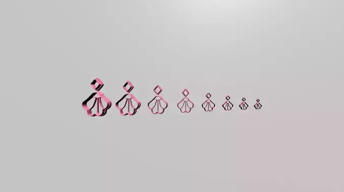 polymer clay cutters- set