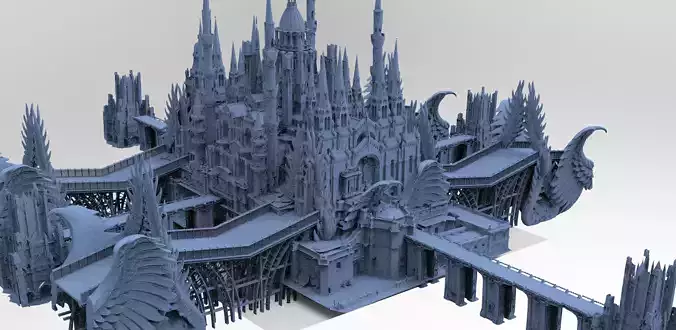 Gothic Palace Victorian exterior 3 