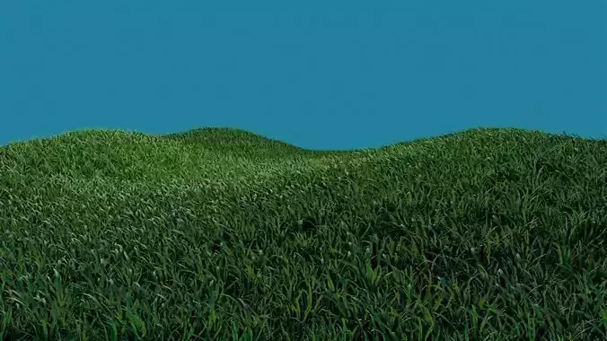 Simple Blender Grass 3D Model Free 3D model
