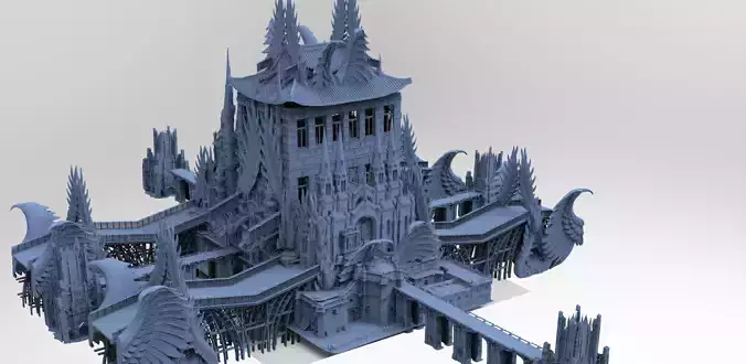 Gothic Palace Victorian exterior 4