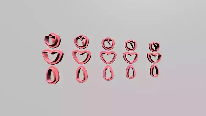 flower polymer clay cutters