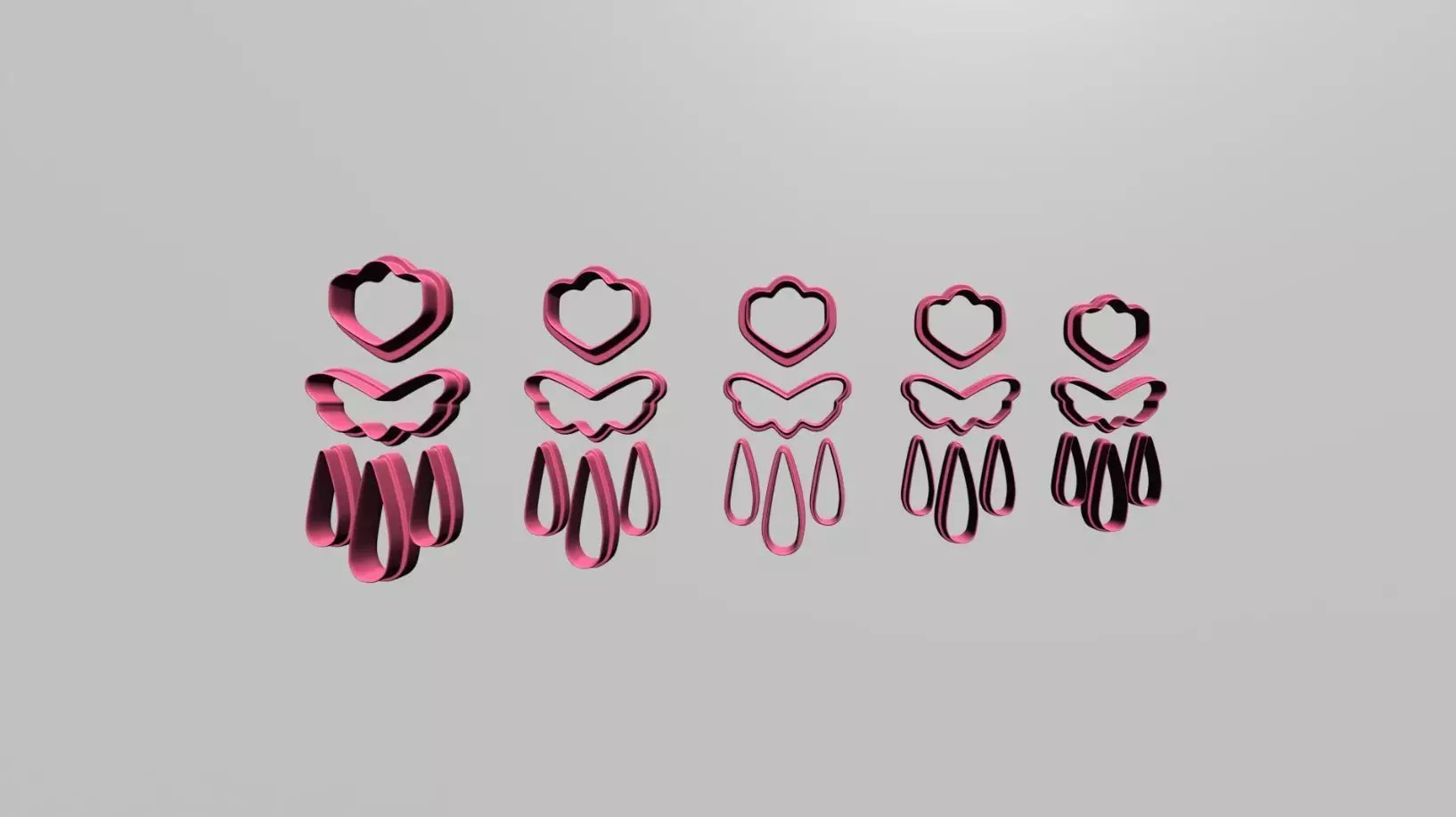 polymer clay cutter flower 3D print model_0