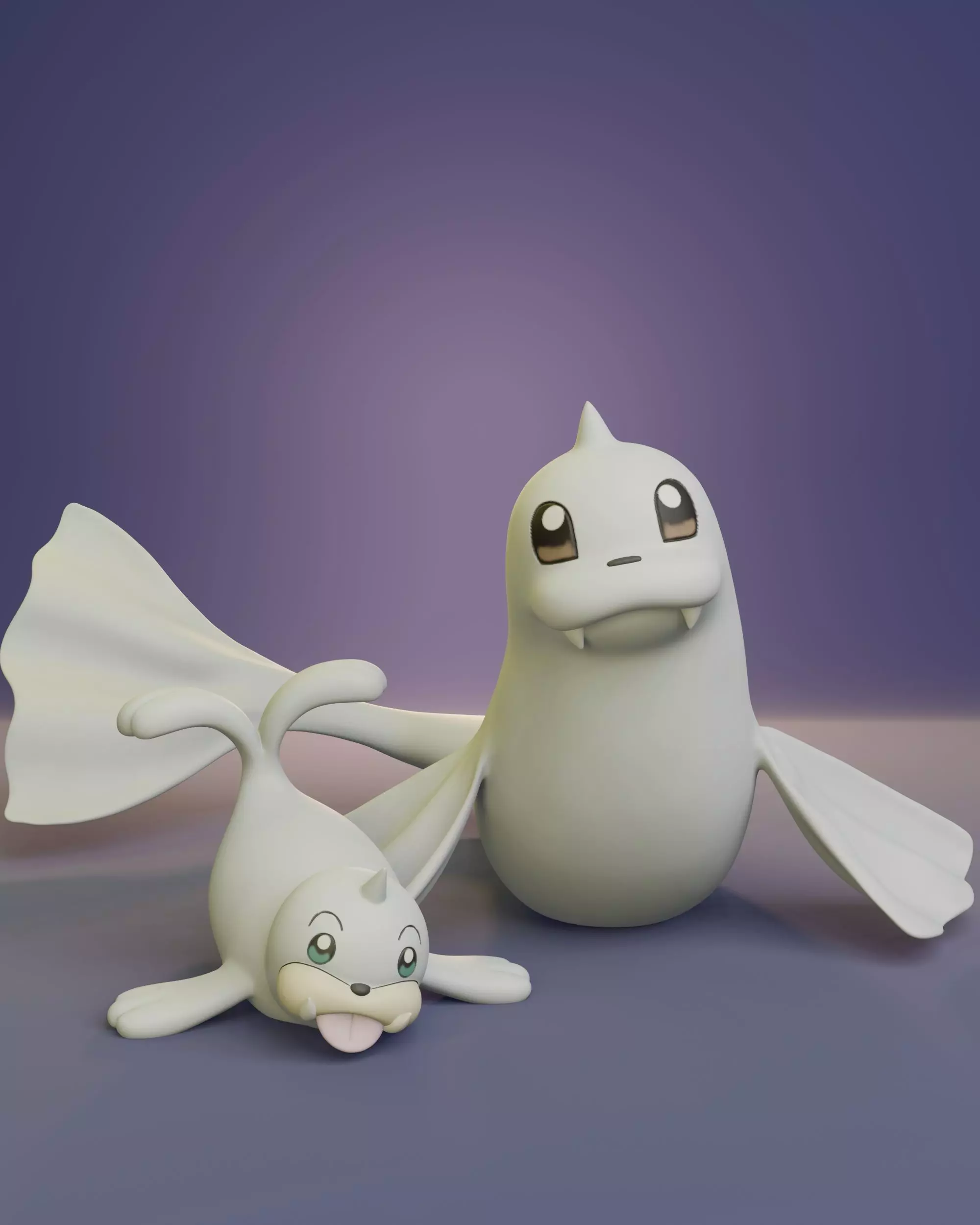 Pokemon - Seel and Dewgong 3D print model_0