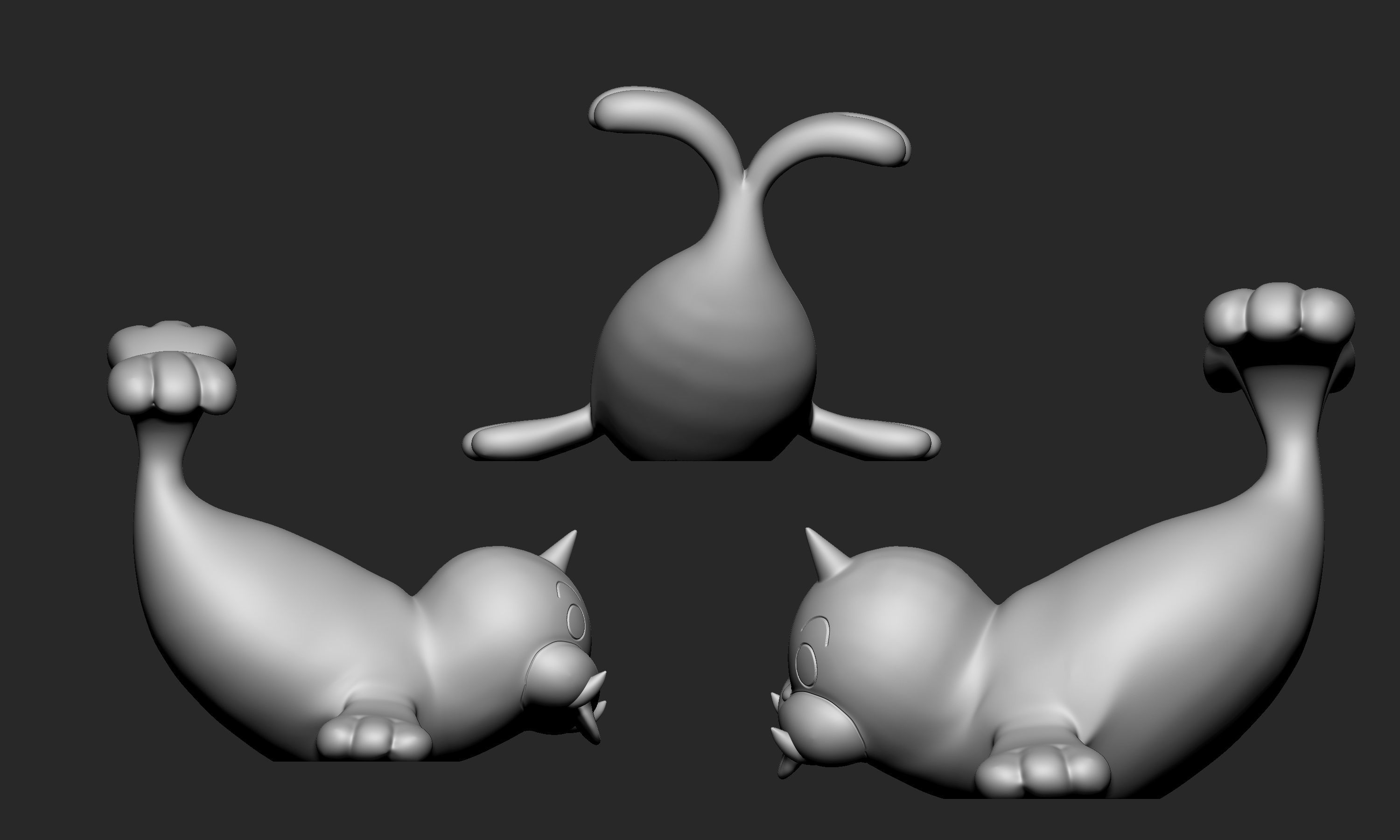 Pokemon - Seel and Dewgong 3D print model_2