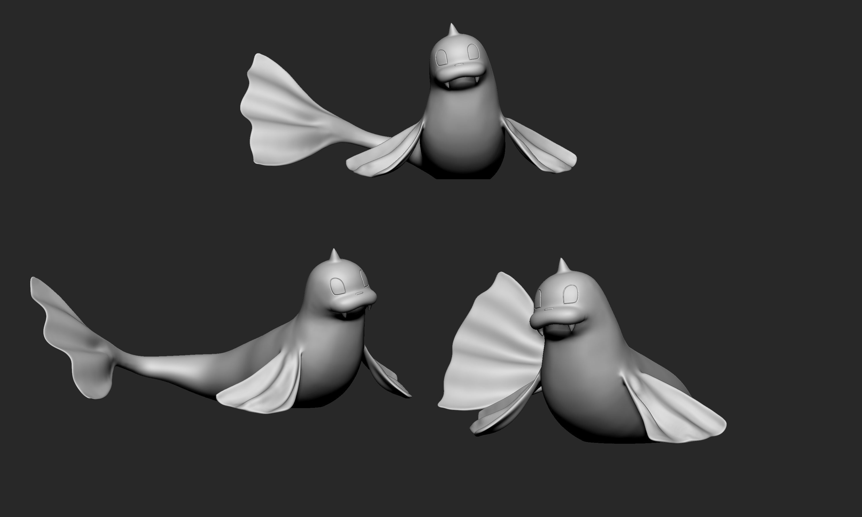 Pokemon - Seel and Dewgong 3D print model_8