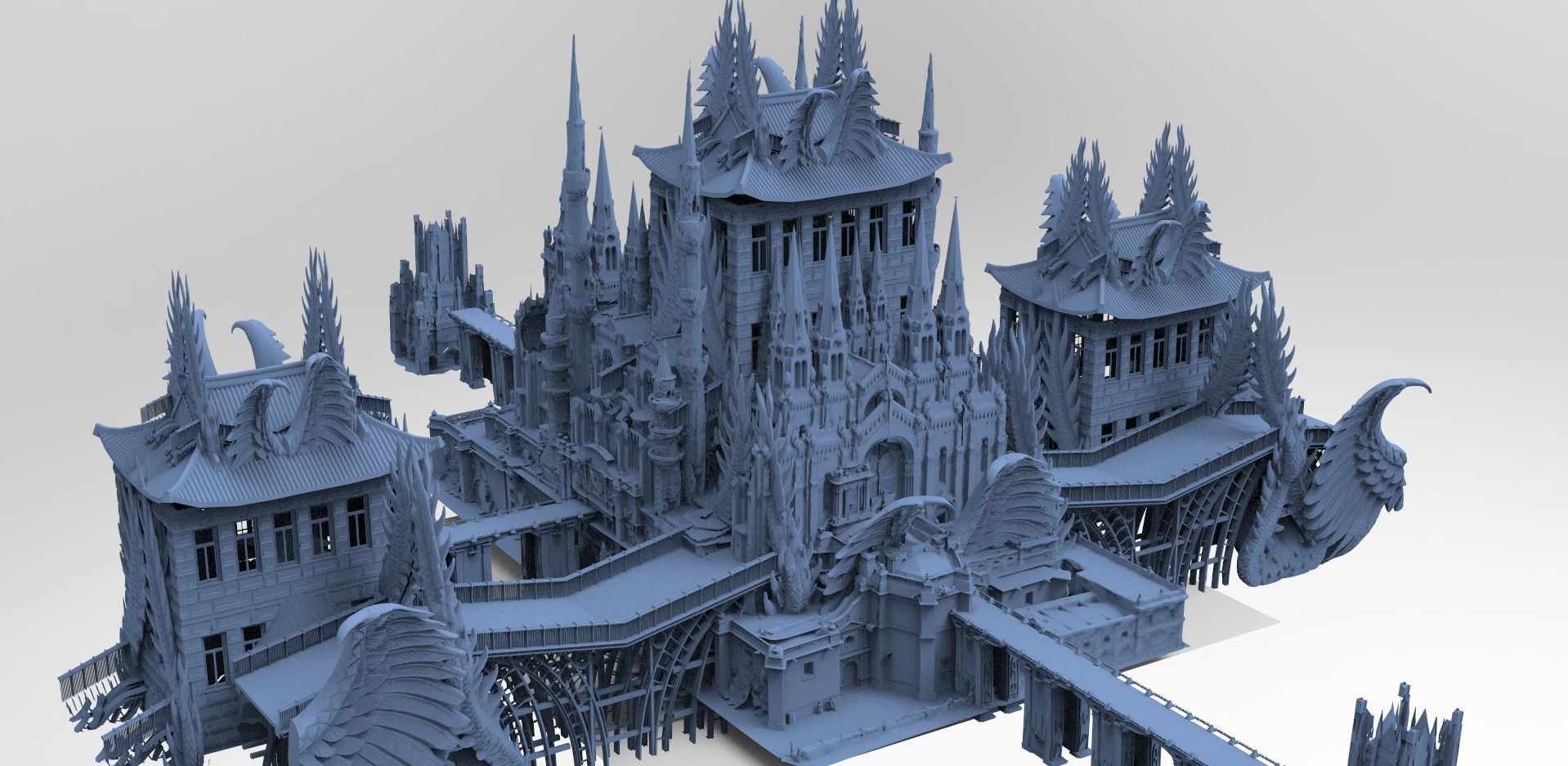 Night Hunter Palace 1 Victorian exterior 1  3D model_1