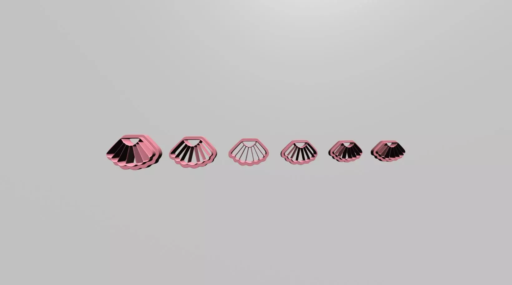 polymer clay cutters- set 3D print model_0