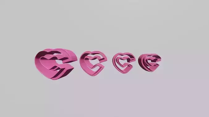 polymer clay cutters- heart