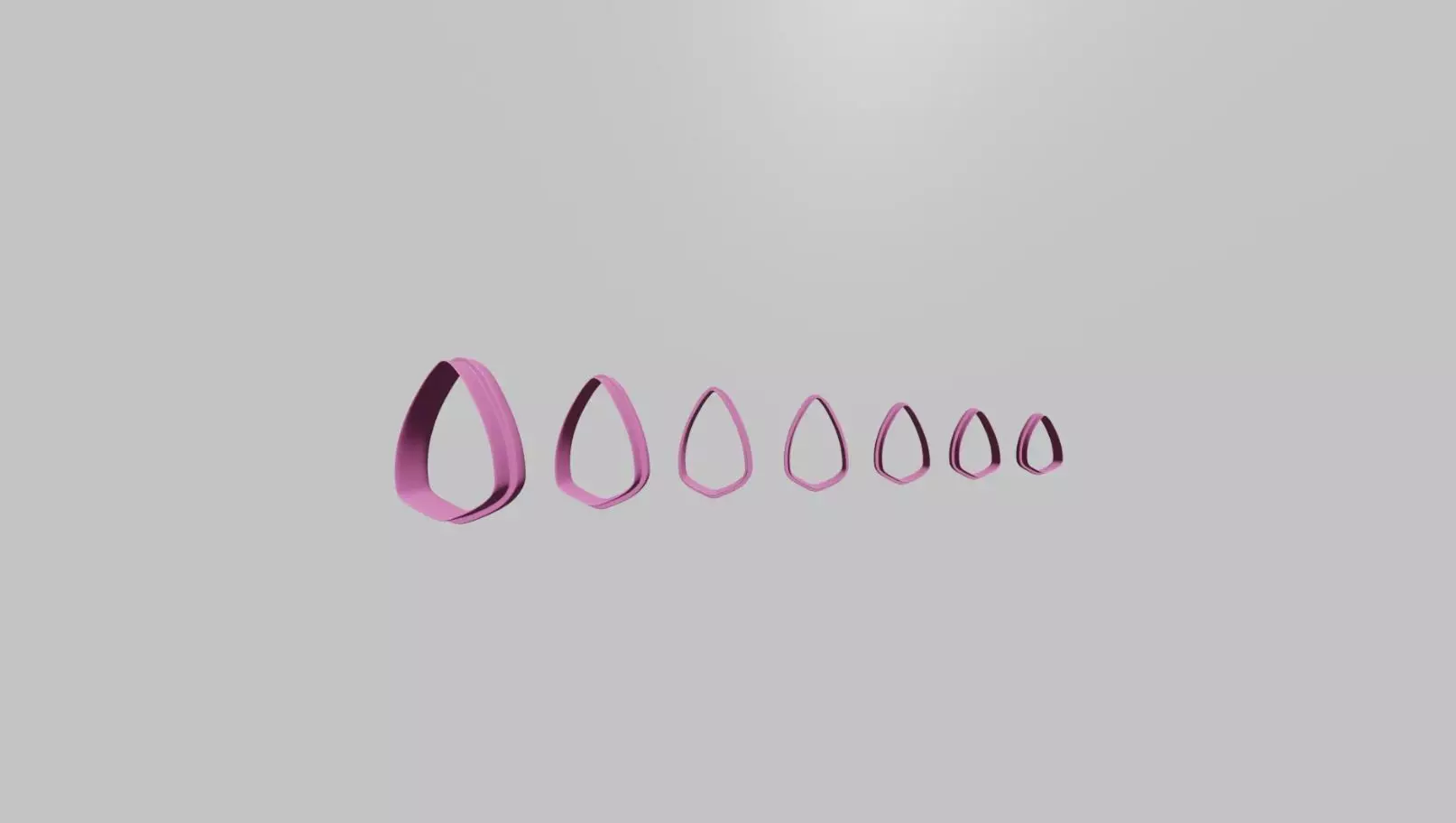 polymer clay cutters set 3D print model_0