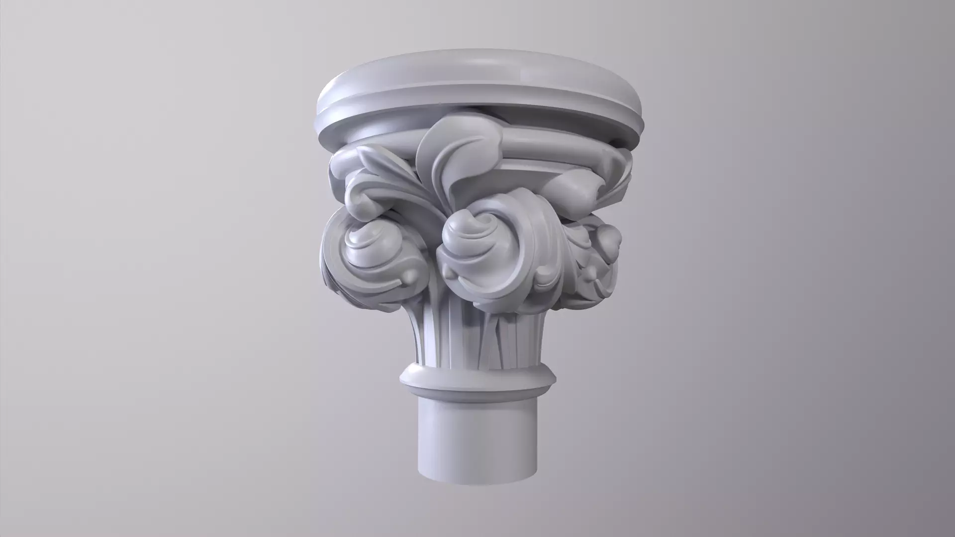 Capital ornamental corbel 3D print model_0