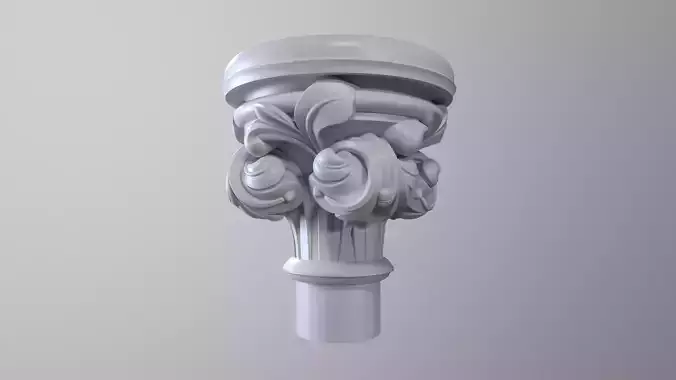 Capital ornamental corbel