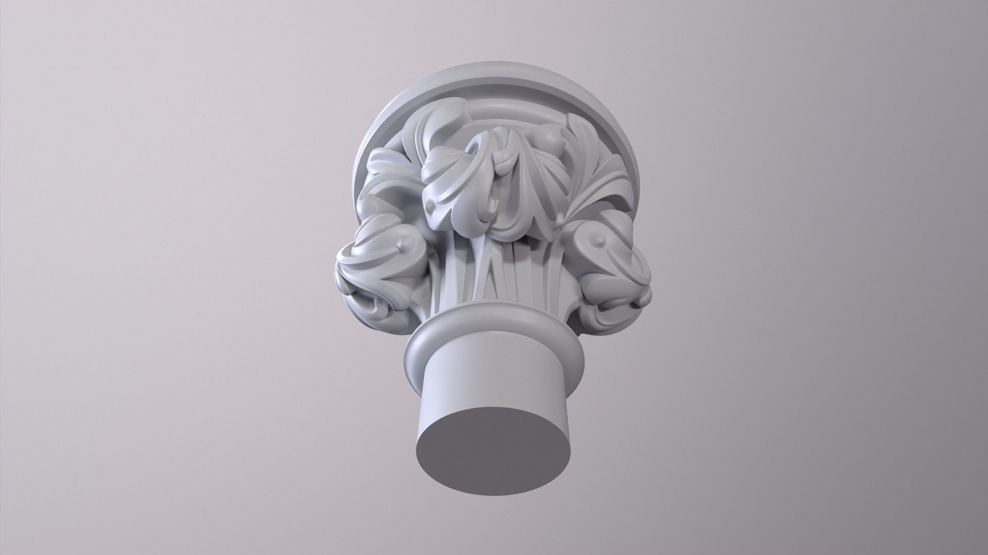 Capital ornamental corbel 3D print model_6