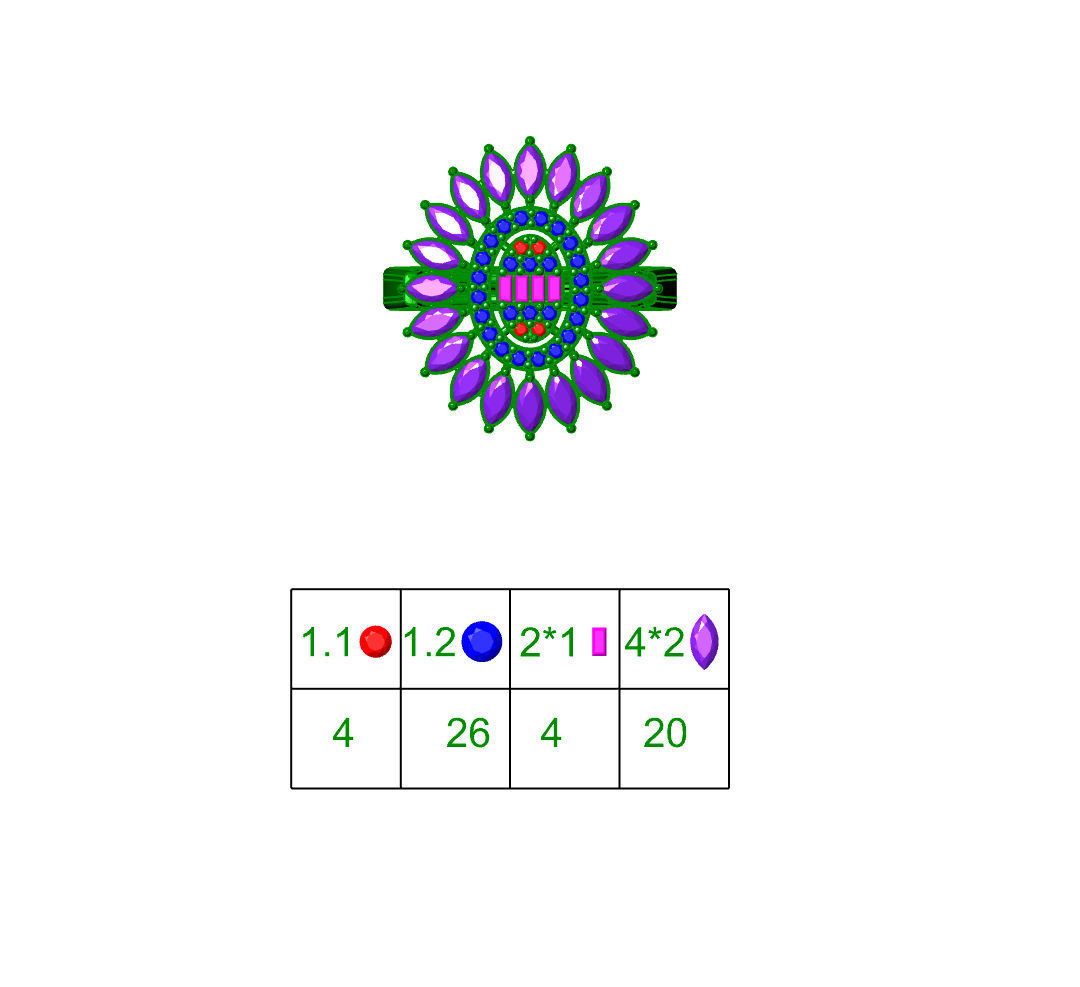 Diamond Ring 3D print model_4