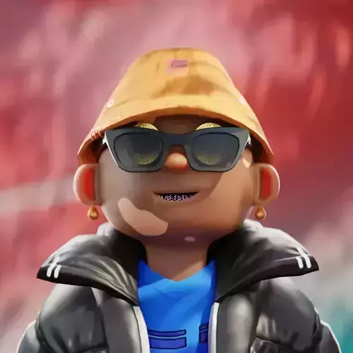 Customizable Rich Kid NFT Stylized Character 001 3D model