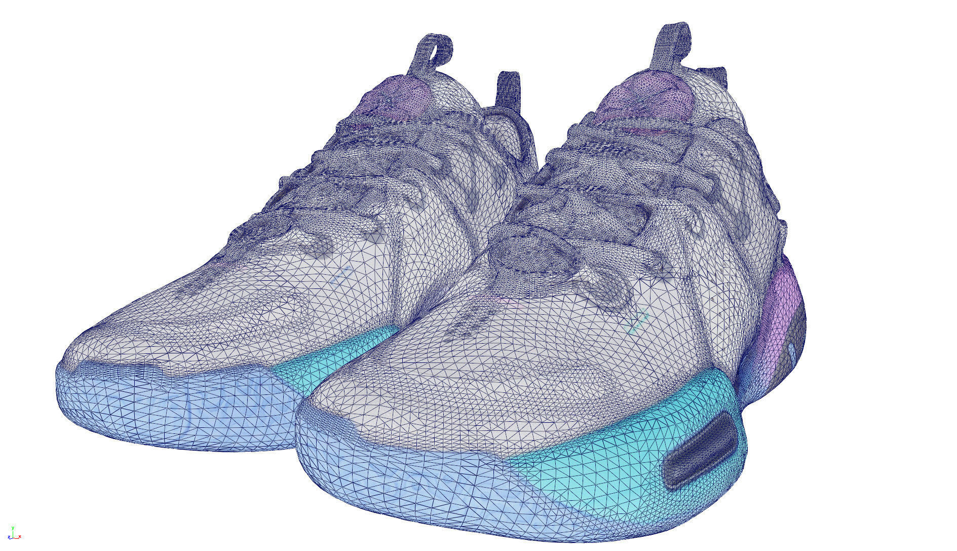 cybertech wear fashion sneaker 3D model_9