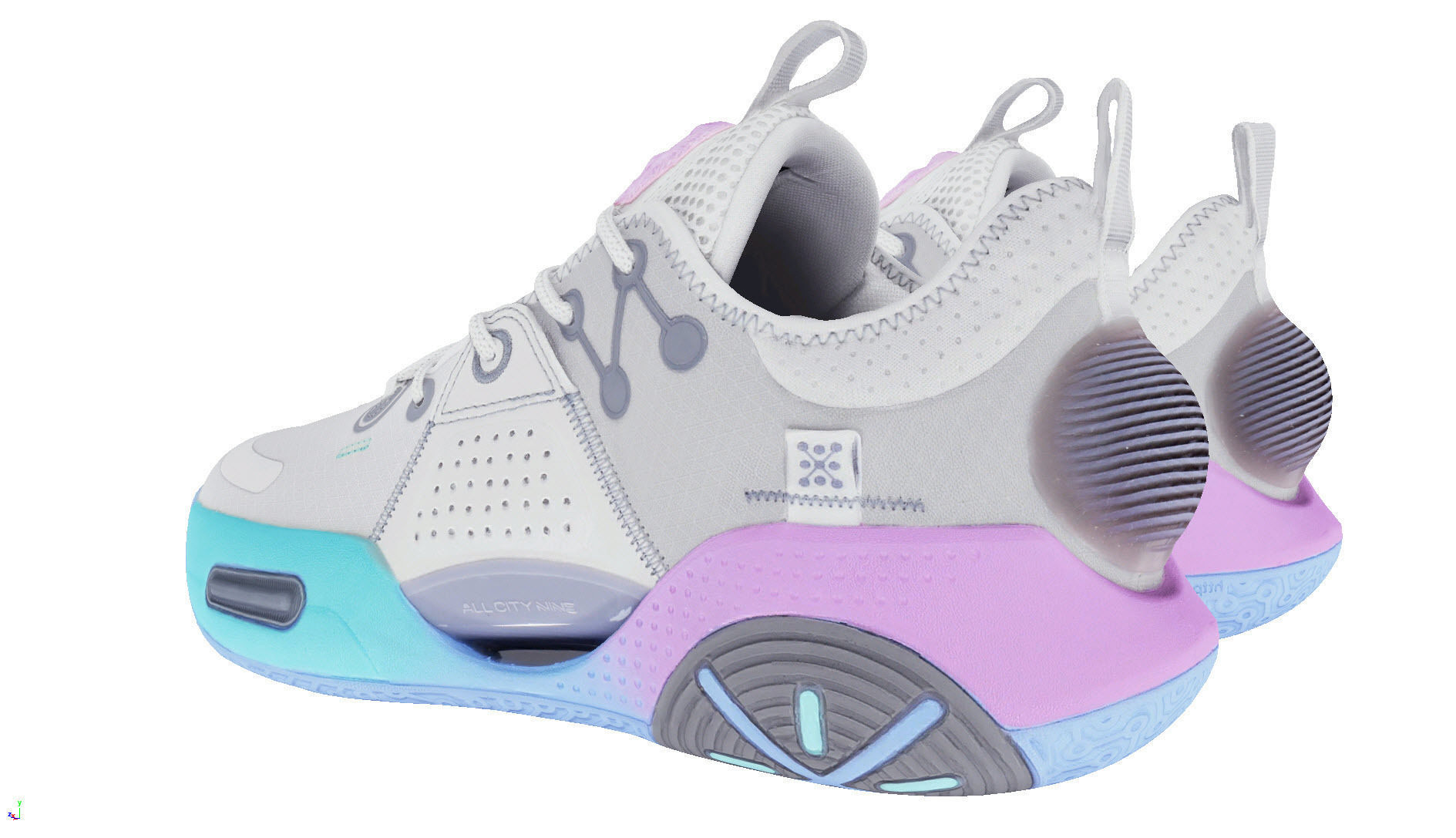 cybertech wear fashion sneaker 3D model_6