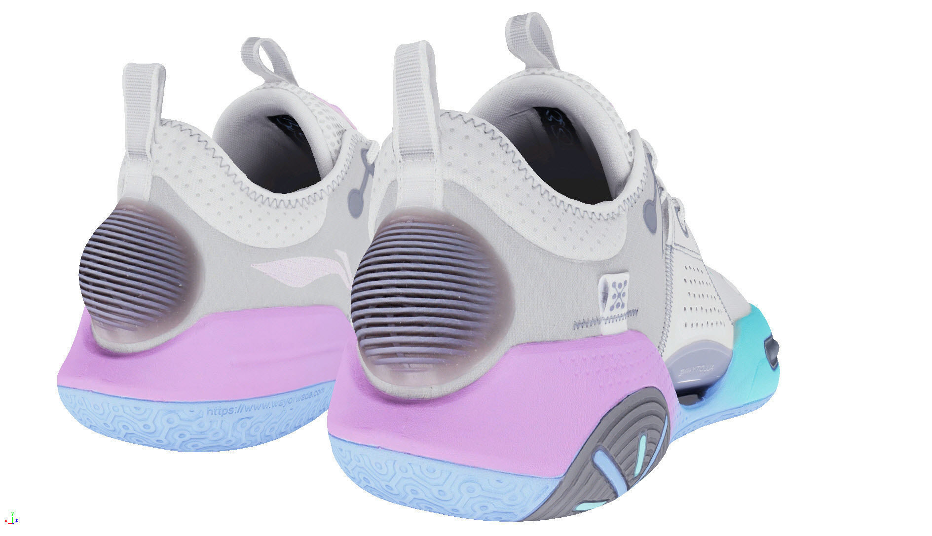 cybertech wear fashion sneaker 3D model_3